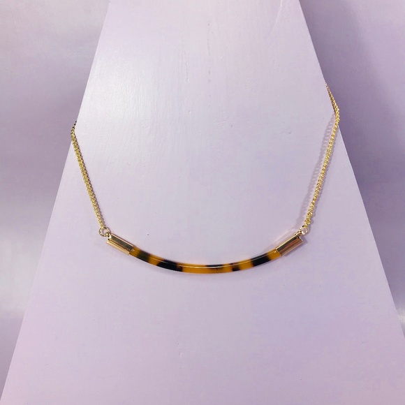 CLOSET REHAB Jewelry - Tortoise Bar Collar